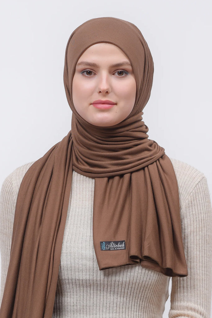 Brown Jersey Hijab